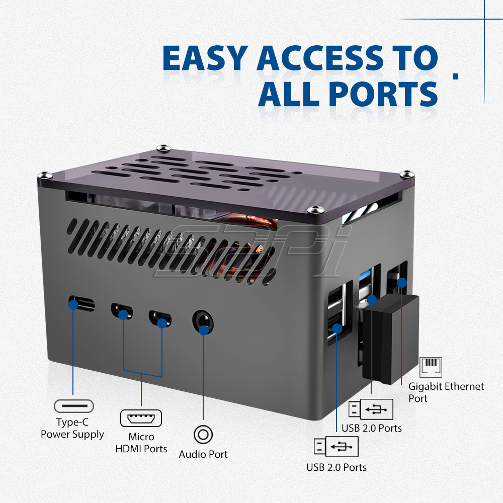 52Pi Raspberry Pi 4 Case Alumi - Argon One V3 M.2 Nvme Case 评论和价格