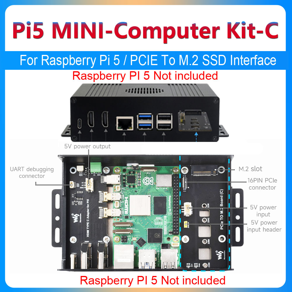 Raspberry Pi 5 Box Case Kit-C  - Argon One V3 M.2 Nvme Case 评论和价格